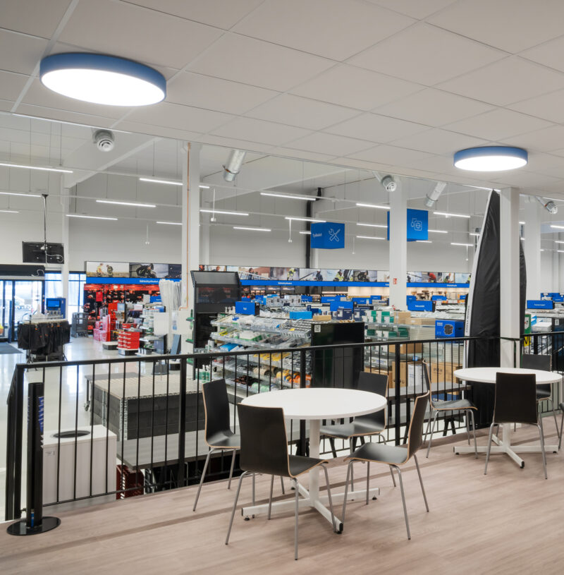 Puck was specially customised and painted blue