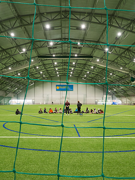 Airam supplied long-life LED lighting to Pallomylly sports hall in Myllypuro