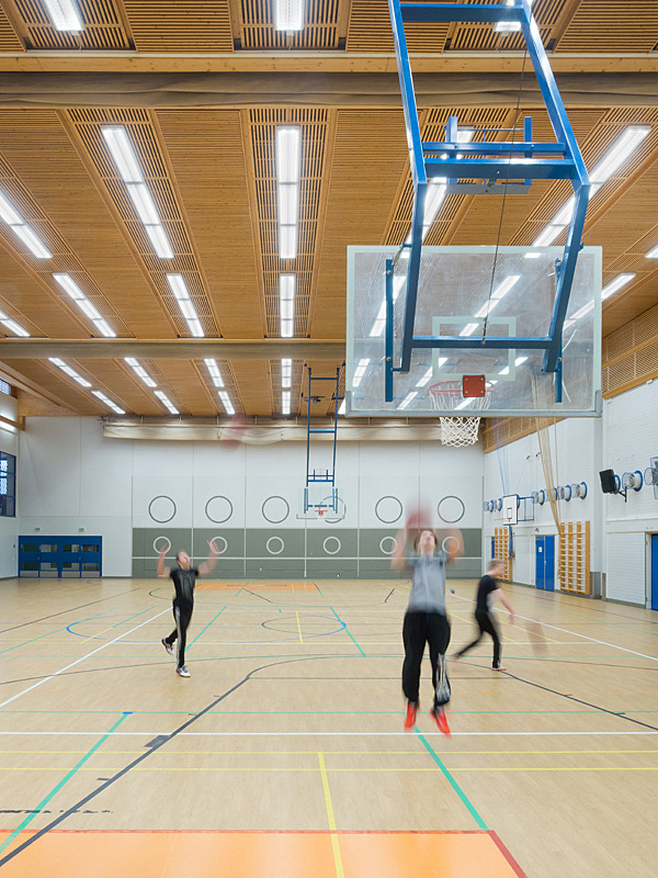 Airam Sport luminaire in the sports centre