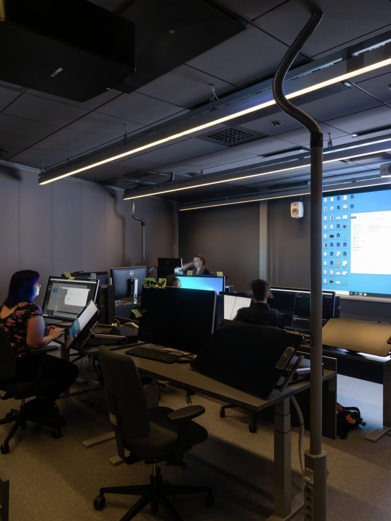 Airam luminaires in Aalto University premises