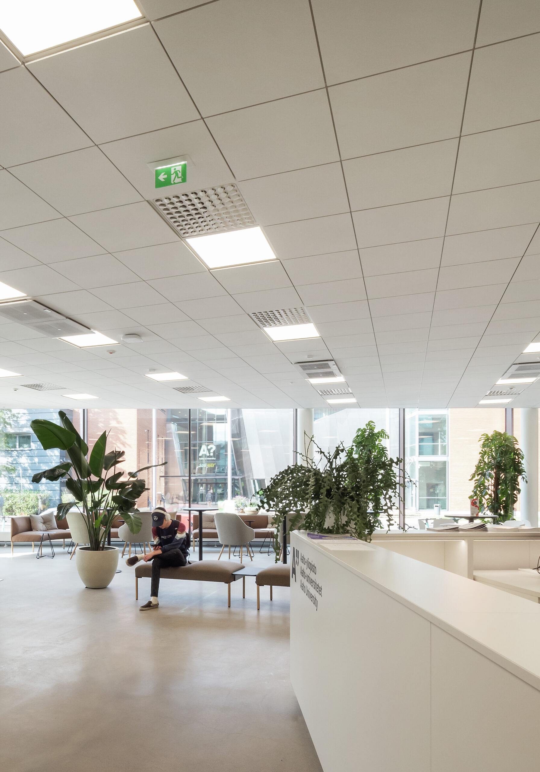Airam luminaires in Aalto University premises