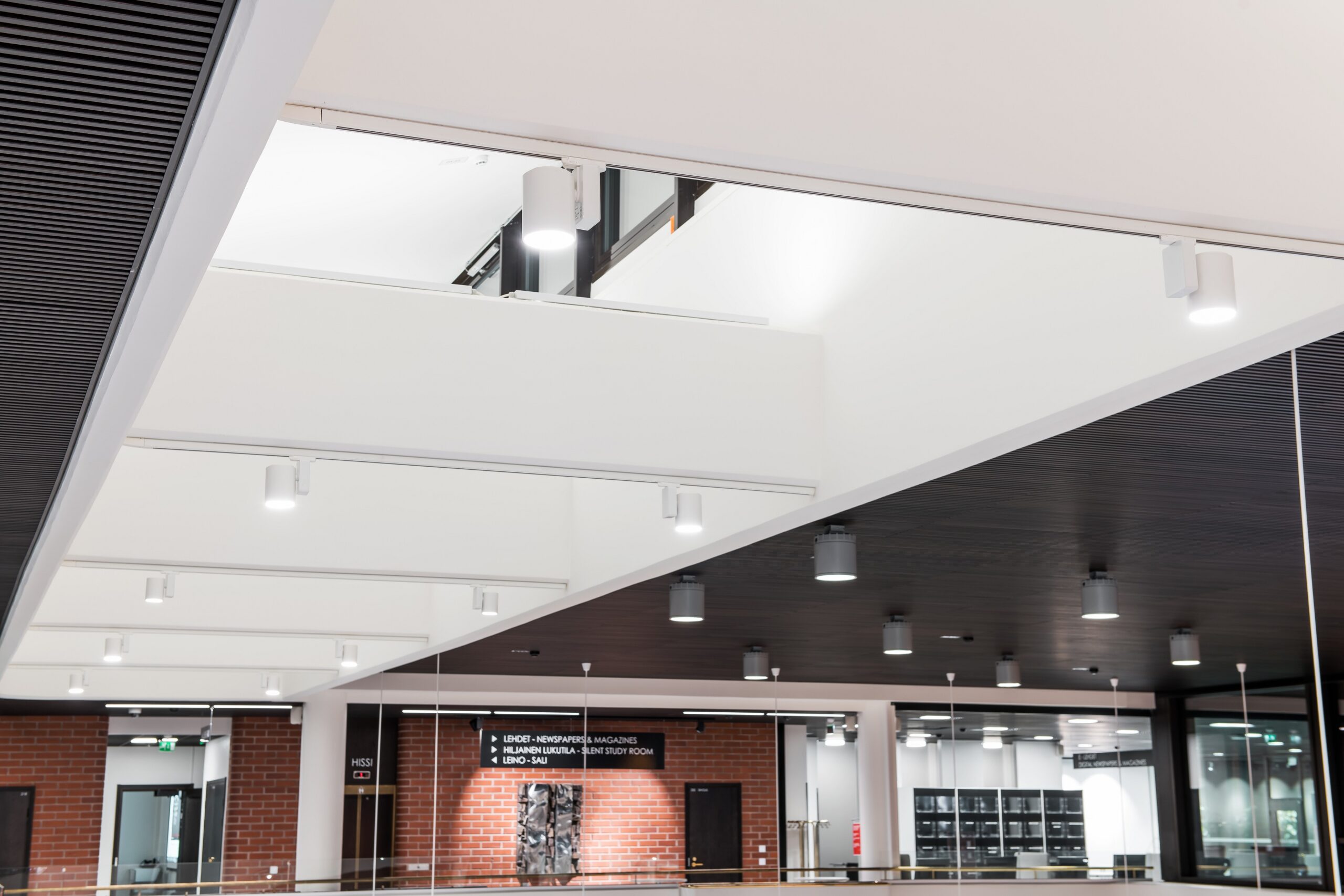 Airam luminaires were selected for the spaces of Hämeenlinna's main library, some of which use wirelessly managed, self-learning ActiveAhead control.